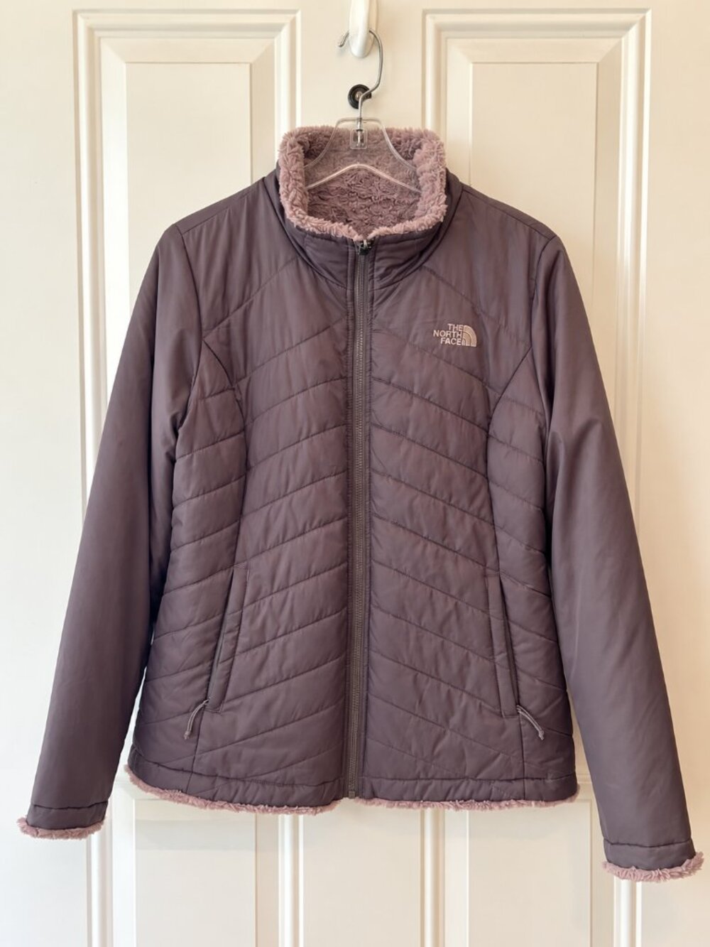 North Face Mossbud Insulated Reversible Women’s Jacket - Size Medium - Faux Fur